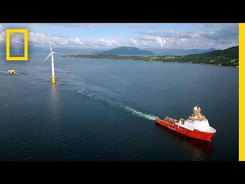 Watch the World's First Floating Wind Farm Ride the Waves